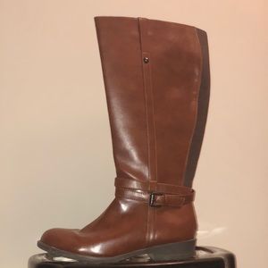 Knee high brown boots